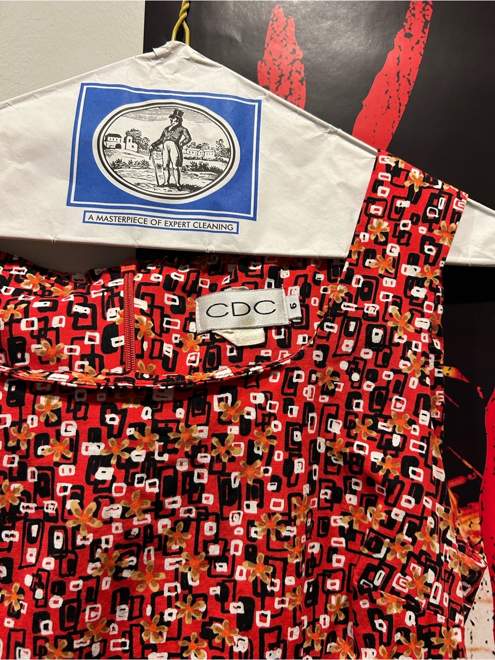 CDC Red Multi-Color Mini Dress - Picture 2 of 3